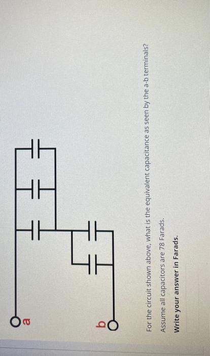 Solved For the circuit shown above, what is the equivalent | Chegg.com