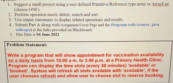 Solved 1. Suggest a small project using a user defined | Chegg.com