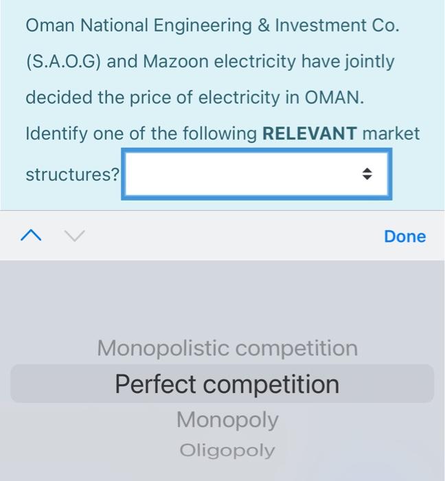 Solved Oman National Engineering & Investment Co. (S.A.O.G) | Chegg.com