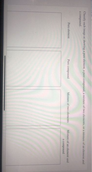 Solved Classify each image as showing a pure element, a pure | Chegg.com