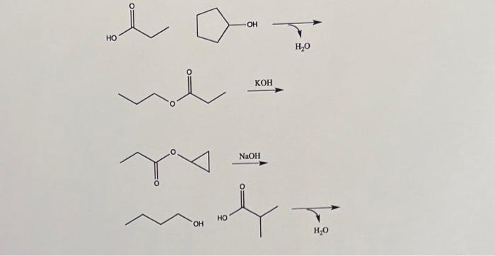 Solved SOCl2 KOH H2O KOH | Chegg.com