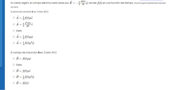 Solved In a certain region, the electric field is given by | Chegg.com