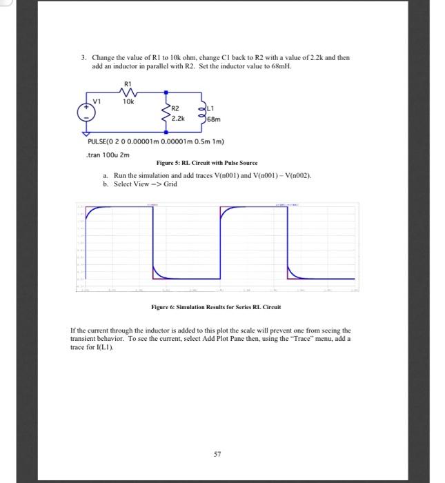 Lab Exercise 10: Transient RC and RL Circuits | Chegg.com