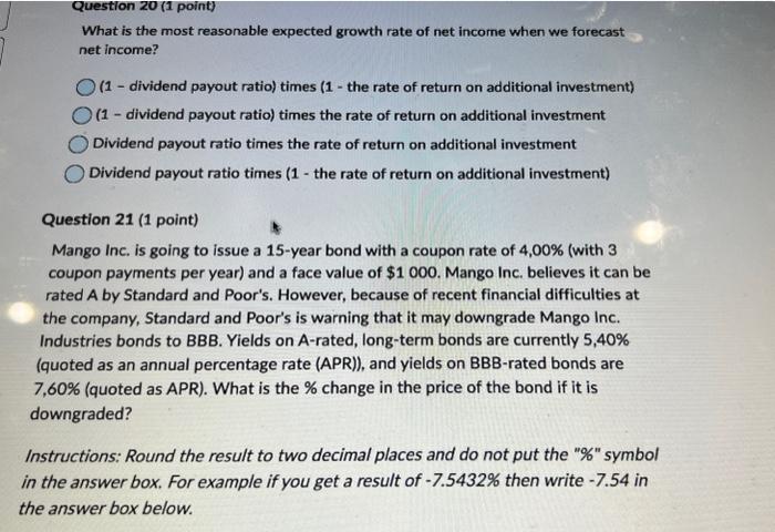 Solved What is the most reasonable expected growth rate of | Chegg.com