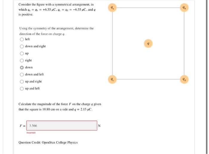 Solved Consider the figure with a symmetrical arrangement, | Chegg.com
