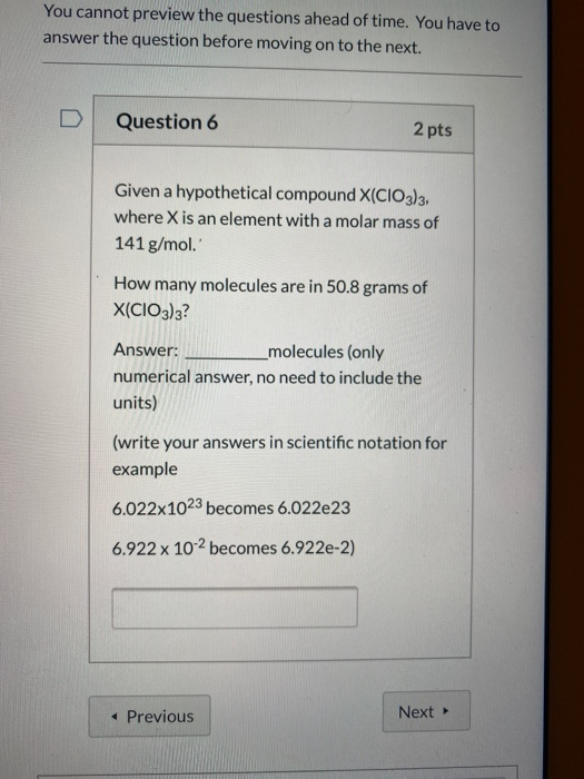Solved You cannot preview the questions ahead of time. You | Chegg.com