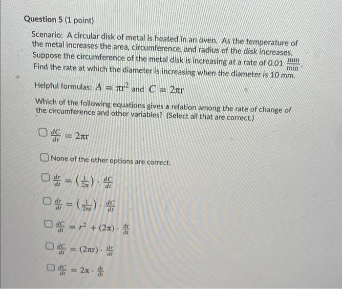 Solved Question 1 (5 points) Saved Suppose you are solving a | Chegg.com