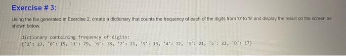 Solved Using the file generated in Exercise 2, create a | Chegg.com