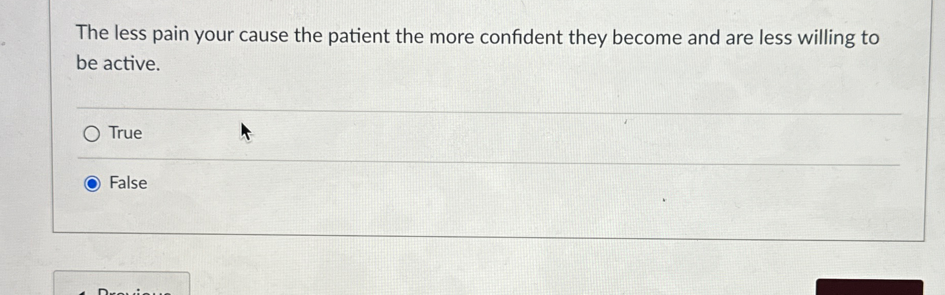 Solved The less pain your cause the patient the more | Chegg.com