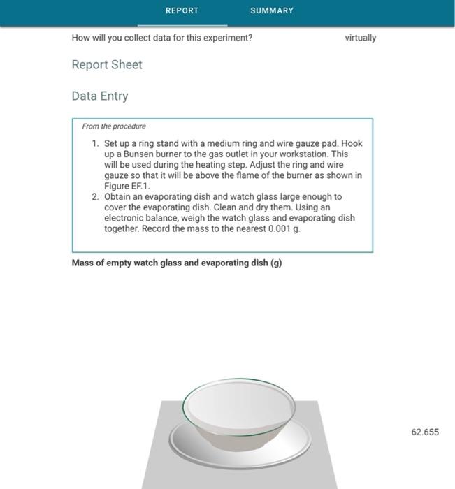 Solved REPORT SUMMARY How will you collect data for this