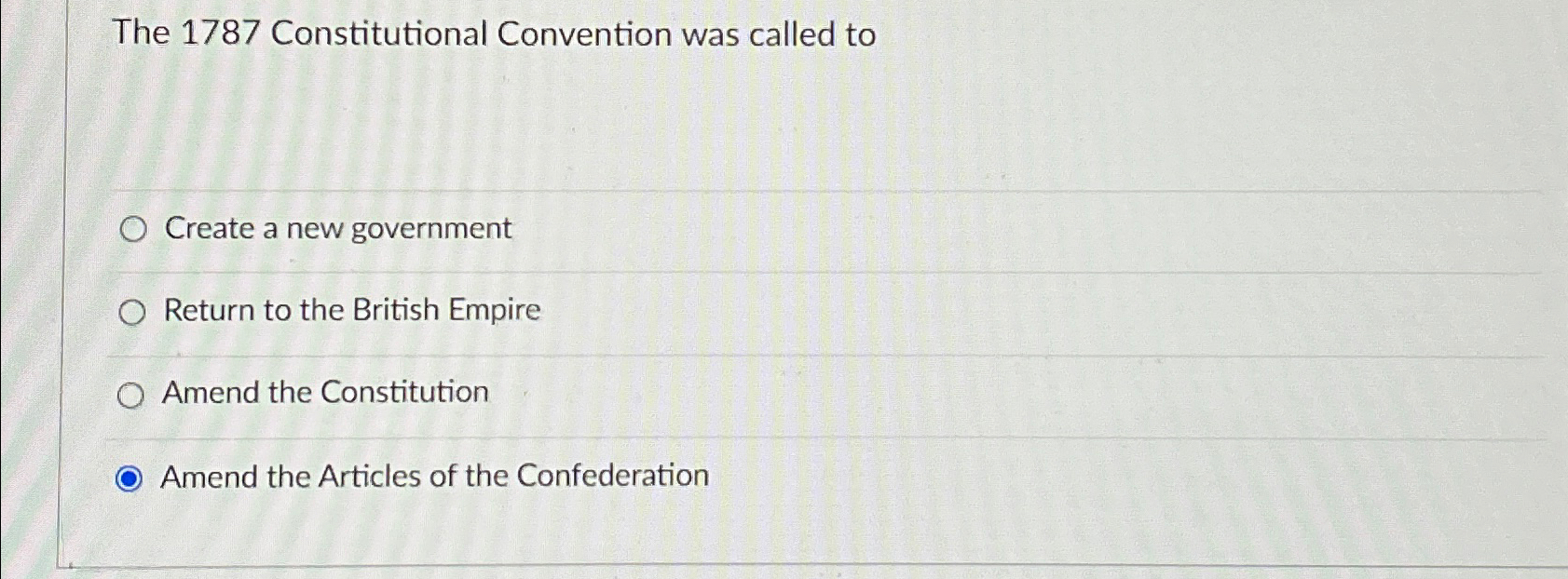 Solved The 1787 ﻿Constitutional Convention was called | Chegg.com