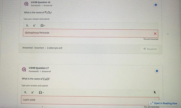Solved Answered = incorrect =3 attempts left | Chegg.com