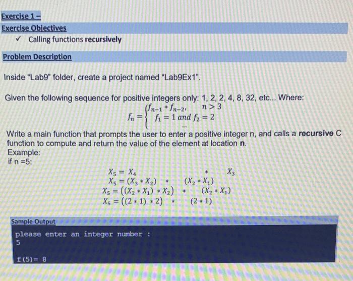 Solved Exercise 1 - Exercise Objectives Calling functions | Chegg.com