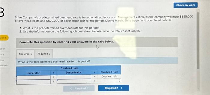 Solved d. Applied overhead to Job 201 and to Job 202 using a | Chegg.com