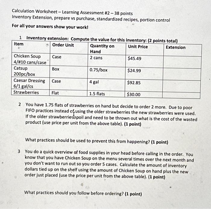 Solved Please full out the while chat and complete 2,3. Also | Chegg.com