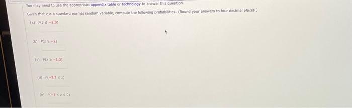 (b) What is the probability the random variable will | Chegg.com