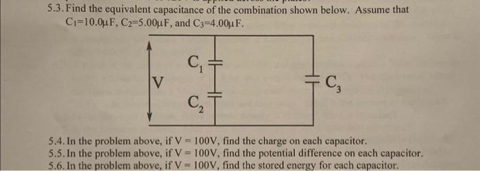 Solved (1) Find the equivalent capacitance of the | Chegg.com
