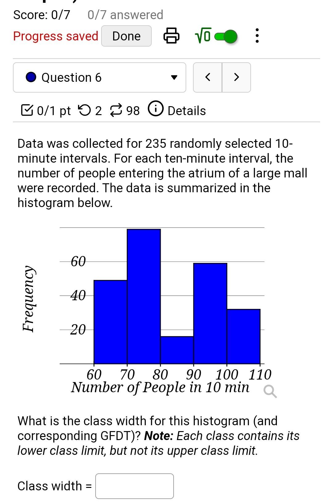 Solved Graphs) Score: 0/7 0/7 answered Progress saved 0∙⋮ | Chegg.com