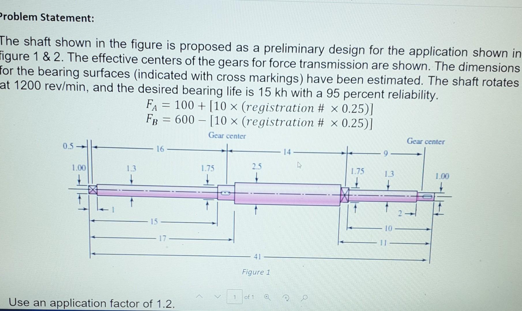 Solved Problem Statement: The shaft shown in the figure is | Chegg.com