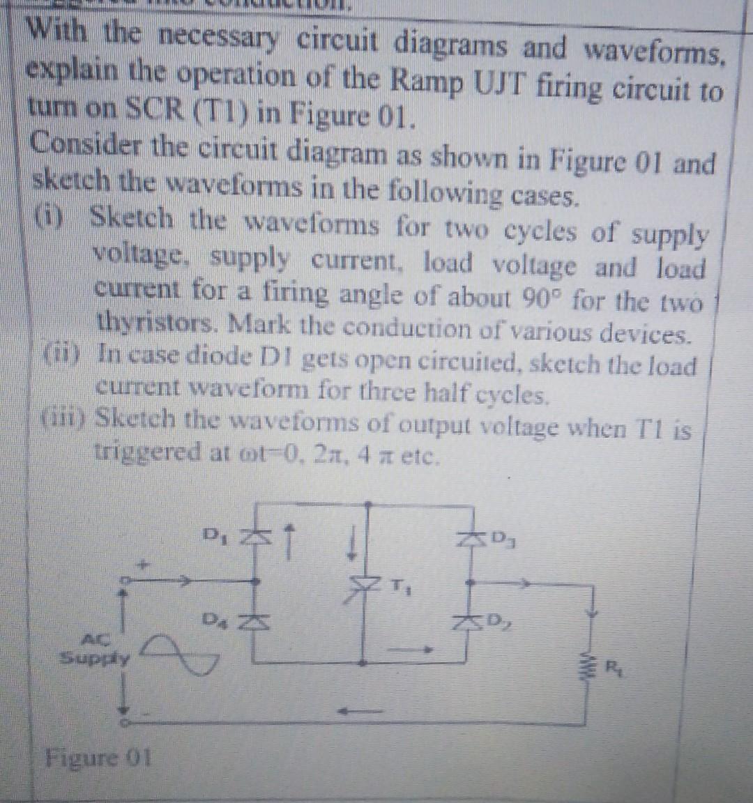 Solved With The Necessary Circuit Diagrams And Waveforms Chegg Com