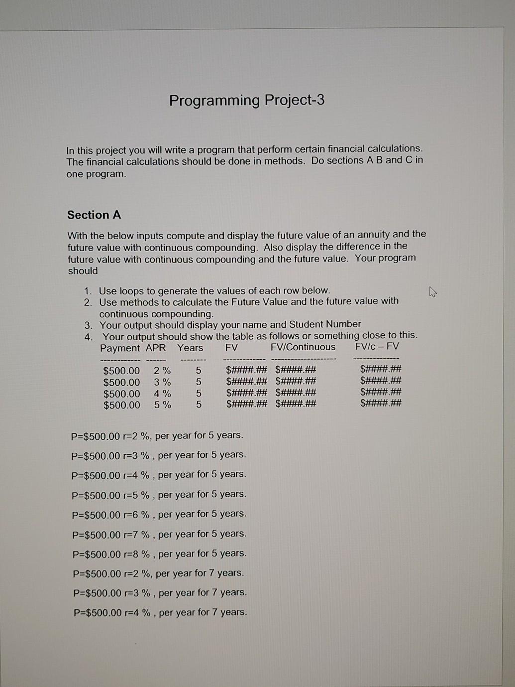Solved This programming project is for a Java programming | Chegg.com