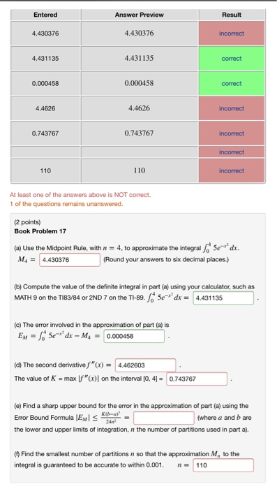Solved Entered Answer Preview Result 4.430376 4.430376 | Chegg.com