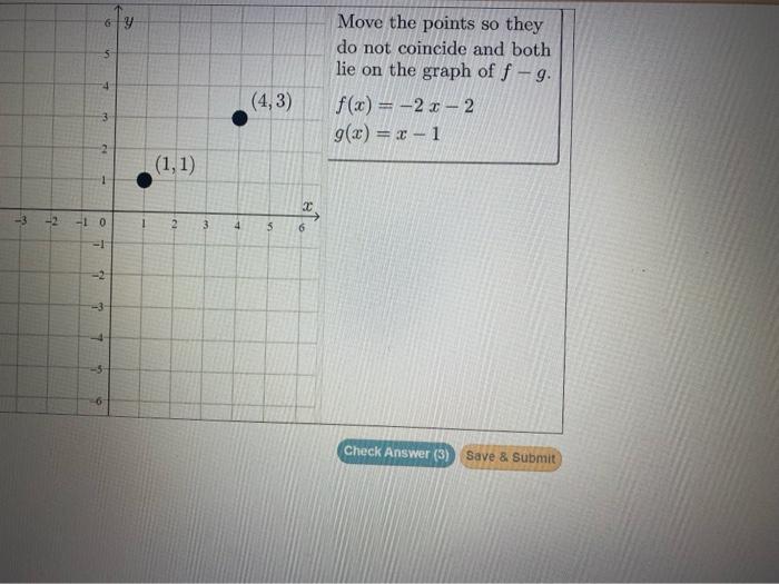 Solved Move the points so they do not coincide and both lie | Chegg.com