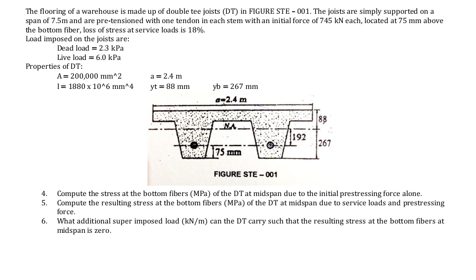 solved-the-flooring-of-a-warehouse-is-made-up-of-double-tee-chegg