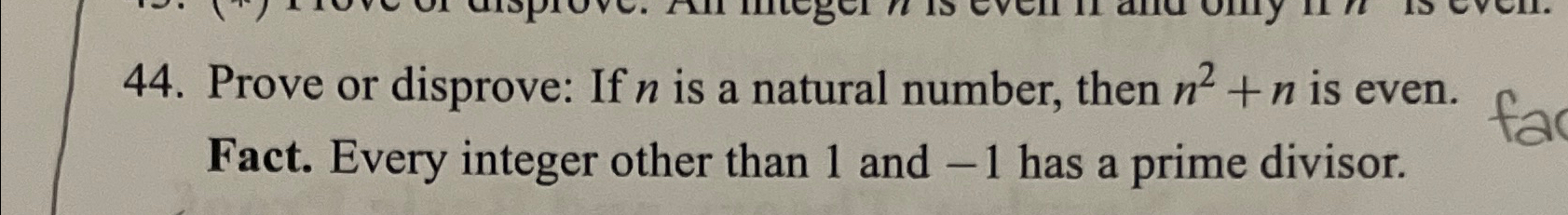 Prove or disprove: If n ﻿is a natural number, then | Chegg.com