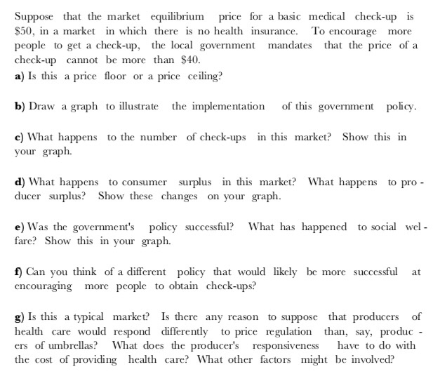 Suppose That The Market Equilibrium Price For A Basic Chegg Com