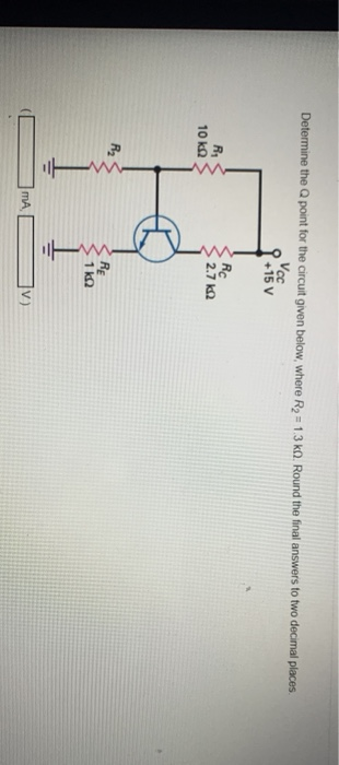 Solved Determine the point for the circuit given below, | Chegg.com