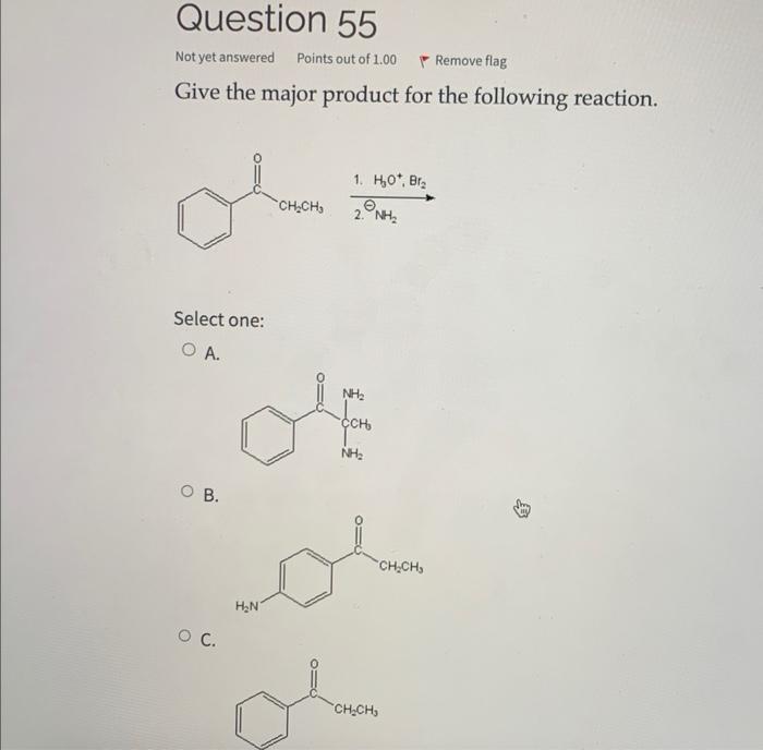 Solved Give The Major Product For The Following Reaction. | Chegg.com