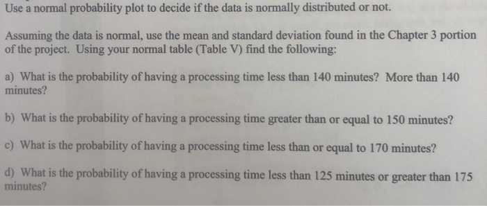 Solved Use a normal probability plot to decide if the data | Chegg.com
