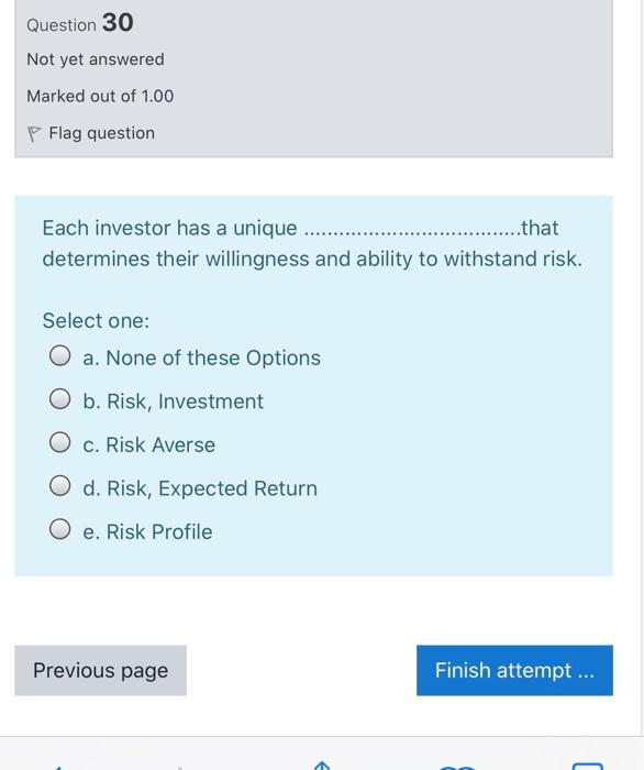 Solved Question 30 Not yet answered Marked out of 1.00 P | Chegg.com