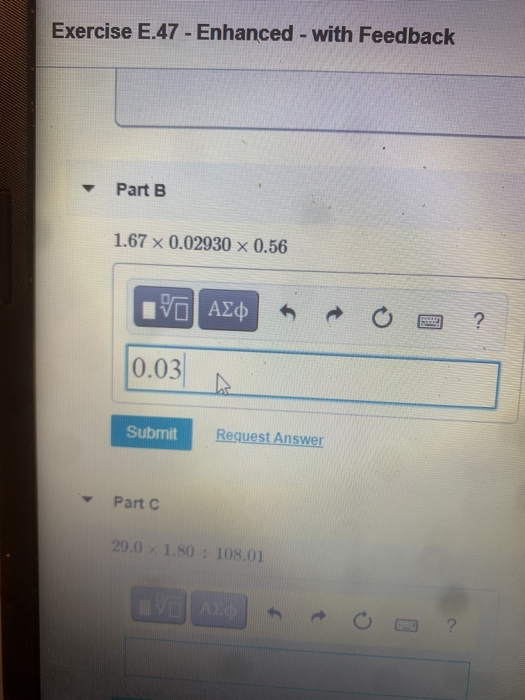 Solved Perform the following calculations to the correct | Chegg.com