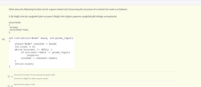 Solved What does the following function do for a given | Chegg.com