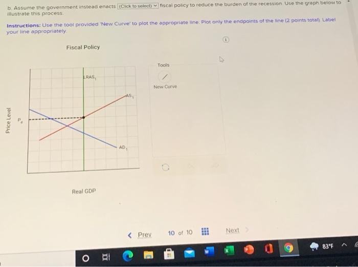 Solved The Graph Below Depicts An Economy Where A Decline In | Chegg.com