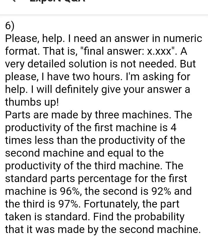 [solved] 6vb 6 Please Help I Need An Answer In Num