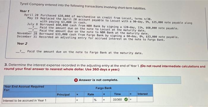 solved-tyrell-company-entered-into-the-following-chegg