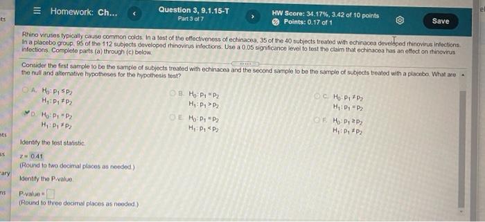 Solved ats Question 3, 9.1.15-T HW Score: 34.17%, 3.42 of 10 | Chegg.com