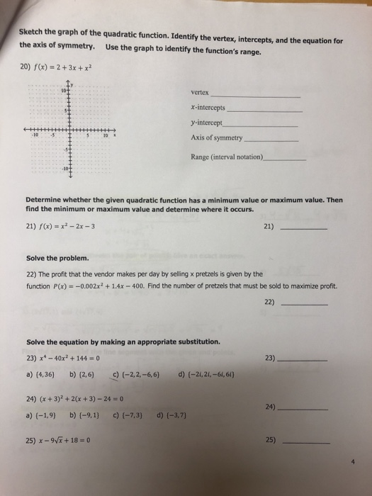 Solved x = 5, 4/3 Write a quadratic equation in standard | Chegg.com
