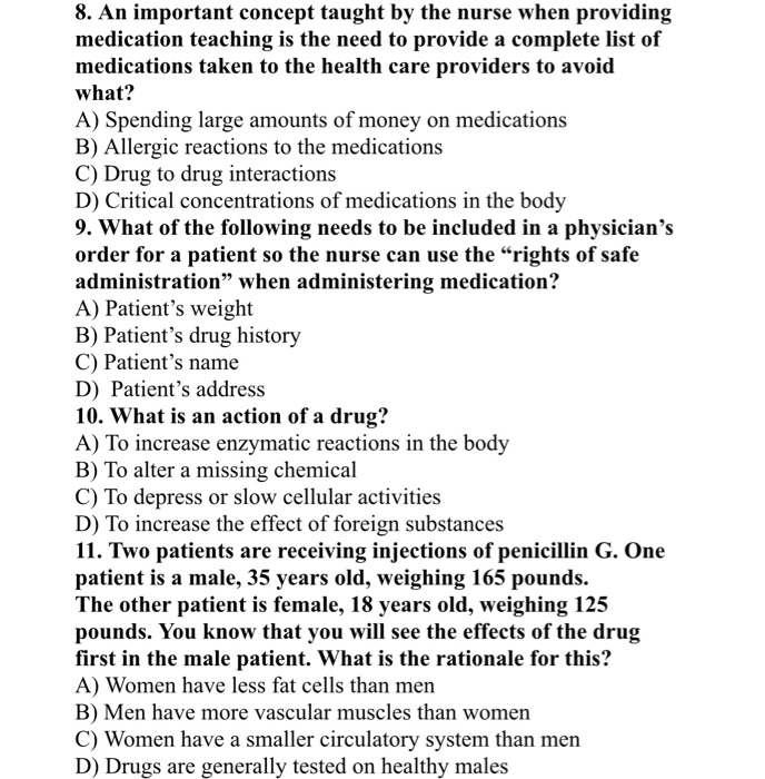Solved] . Nursing 1.Which class of medication takes advantage of a