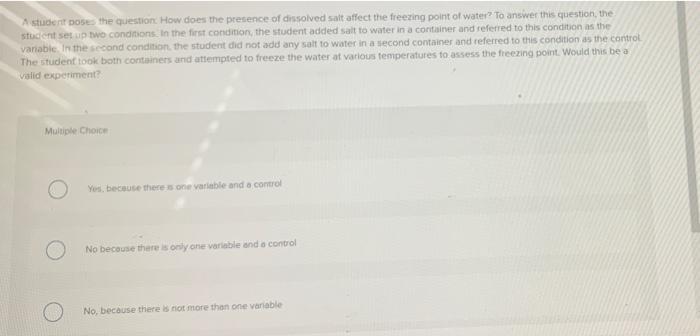 Solved student pose the question How does the presence of | Chegg.com