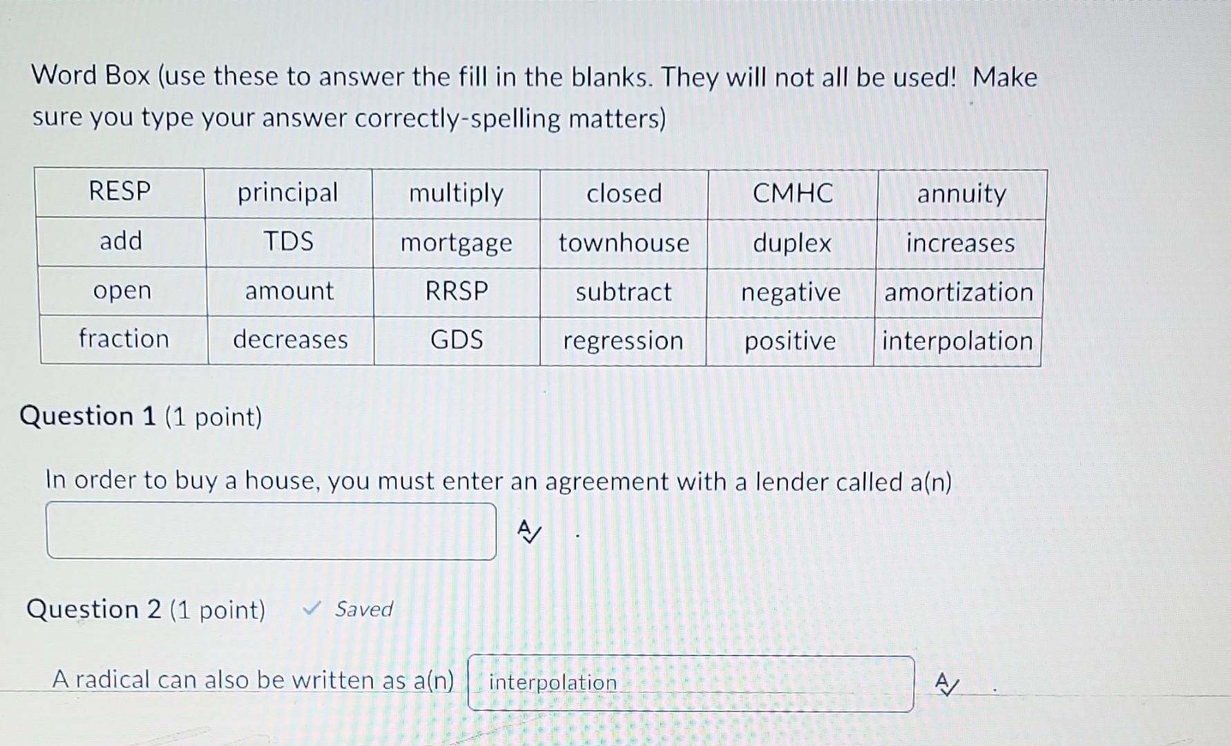 Diffucly Word Box Fill In Solved Word Box (use these to answer the fill in the blanks. | Chegg.com