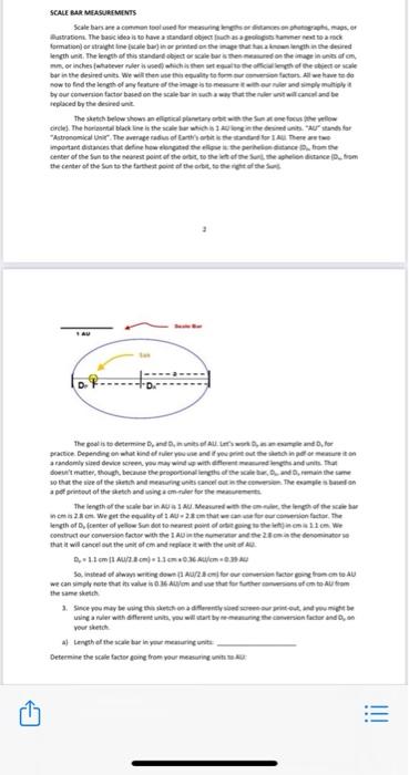 SCALE BAR MEASUREMENTS Scale bars are commodo | Chegg.com