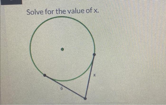 Solved Solve for the value of x | Chegg.com