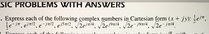 Solved SIC PROBLEMS WITH ANSWERS . Express each of the | Chegg.com