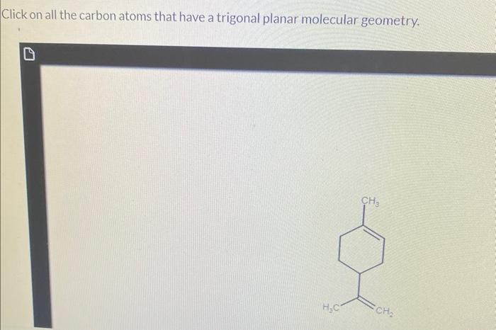 molecular geometry trigonal planar