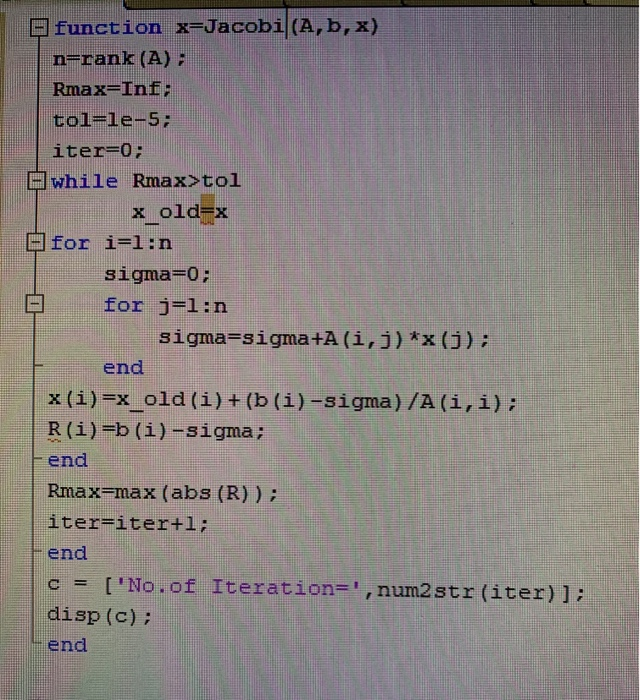 Solved Please Help Me To Simplify This Code Bu Using Matl Chegg Com