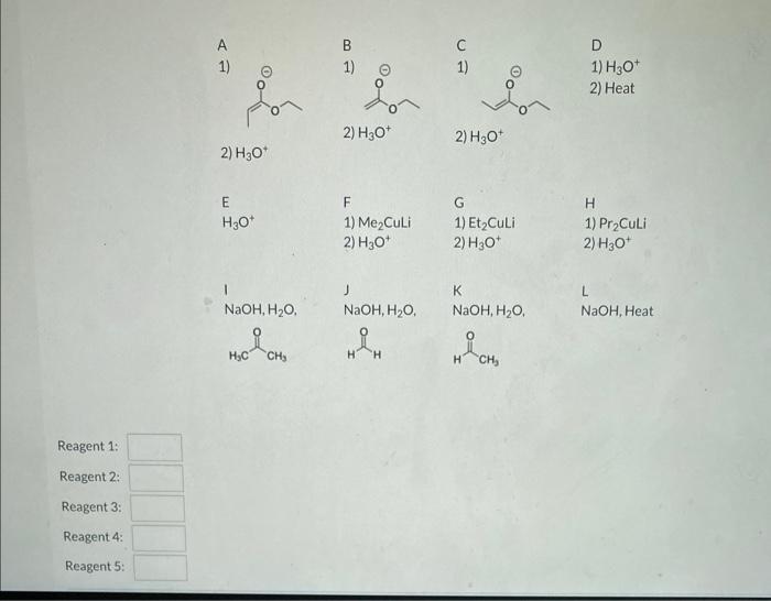 Solved Identify The Reagents Necessary To Achieve Each Of | Chegg.com